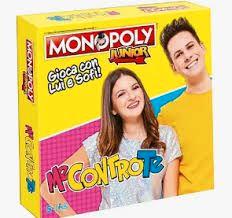 originale MONOPOLY Junior "Me contro Te" comeNUOVO