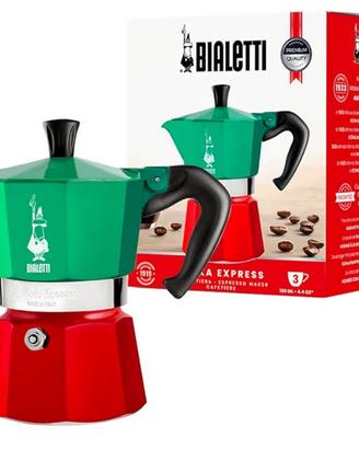 Caffettiera Bialetti Moka Express Tricolore 3 Tz