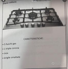 piano cottura imballato