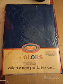 Completo lenzuolo singolo blu