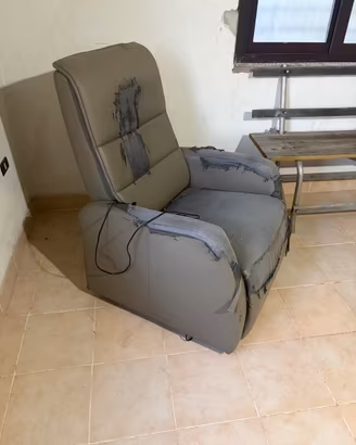 Poltrona elettrica da tappezzare