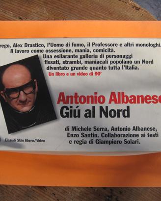 Antoni Albanese Vhs + libro