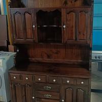 credenza rustica 3 ante in legno massello
