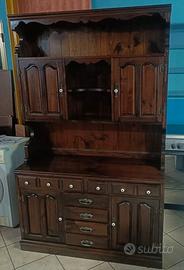 credenza rustica 3 ante in legno massello