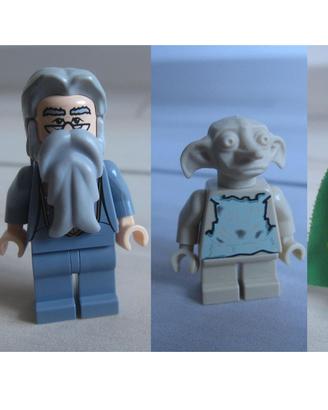 LEGO Minifigures Albus Silente Dobby Draco Malfoy