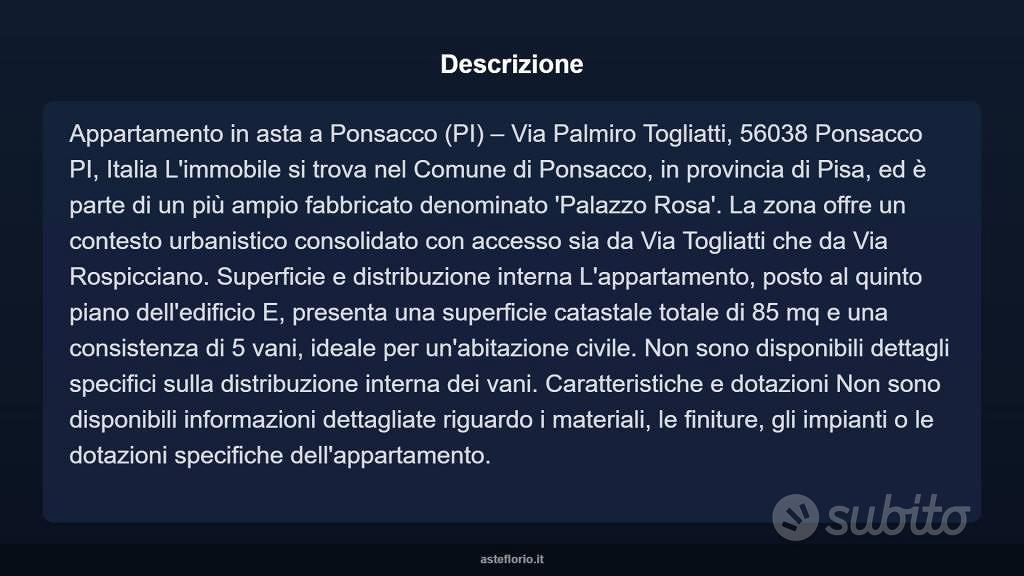 Appartamento – Ponsacco, Le Melorie - Vista 3