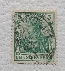 Francobollo DEUTSCHES REICH 1905 Francobolli Imper