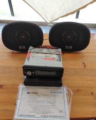 Autoradio e cassa