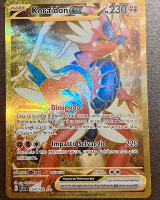 Koraidon ex oro carta pokémon