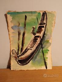 quadri acquarello e bozzetto a penna