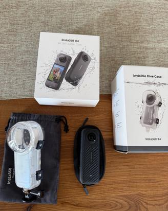 INSTA 360 X4 con COVER SUBACQUEA