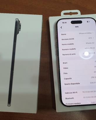 Iphone Air 256 gb