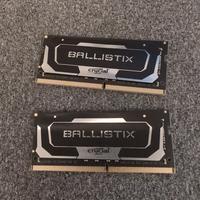 CRUCIAL BALLISTIX RAM DDR4 SODIMM 3200 -16GB (8X2)