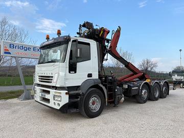 IVECO STRALIS 430 scarrabile 4 assi GRU POLIPO