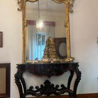consolle con specchiera stile barocco napoletano
