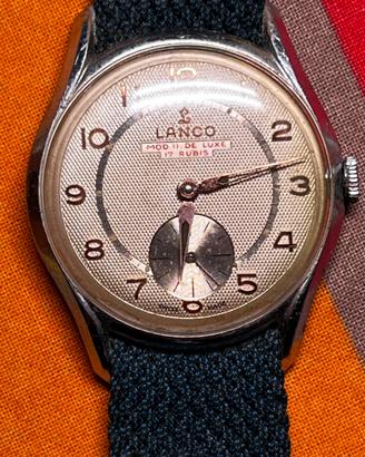 Orologio Lanco Mod II De Luxe 17 Rubis vintage 60