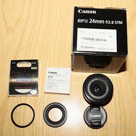 Canon EFS 24mm f.2,8 STM + Paraluce Canon etc.