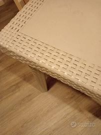 Tavolo da giardino grigio chiaro 90x90