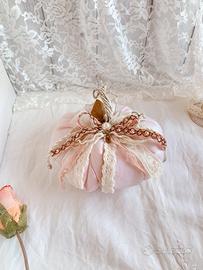 Zucca decorativa in stoffa – stile shabby chic