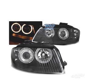FARI ANGEL EYES AUDI A3 8P 03-08 FONDO NERO