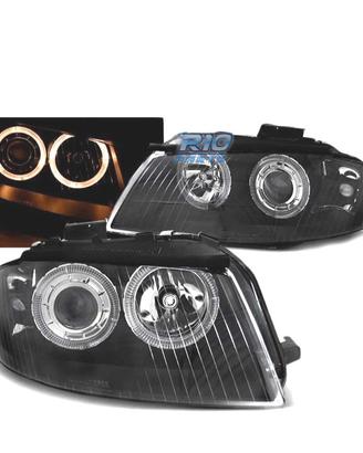 FARI ANGEL EYES AUDI A3 8P 03-08 FONDO NERO