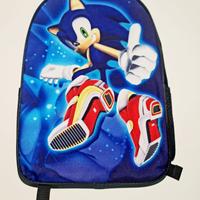 Zaino sonic con immagine 3 d 40x30x15