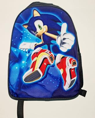 Zaino sonic con immagine 3 d 40x30x15