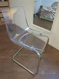 4 sedie trasparenti ikea
