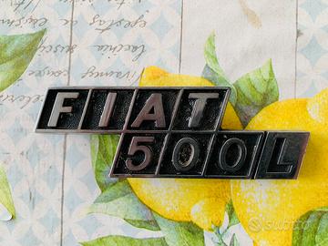 Fregio vintage FIAT 500L originale