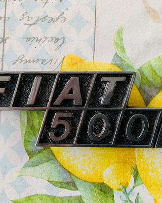 Fregio vintage FIAT 500L originale