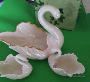 Set 3 cigni porcellana vintage Lenox USA