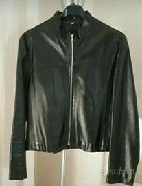 Giubbino in pelle nero