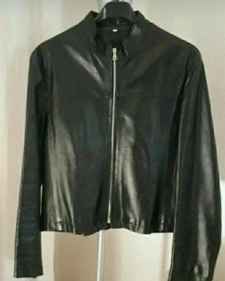 Giubbino in pelle nero