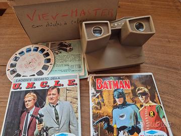 visore View-Master + 3 dischi U.N.C.L.E. Batman