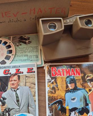 visore View-Master + 3 dischi U.N.C.L.E. Batman
