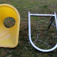 tramoggia e tubi scarico macerie