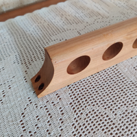 Portabottiglie da parete in legno naturale