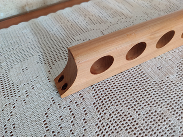 Portabottiglie da parete in legno naturale