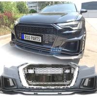 PARAURTI ANTERIORE PER AUDI A6 18- LOOK RS IN CARB