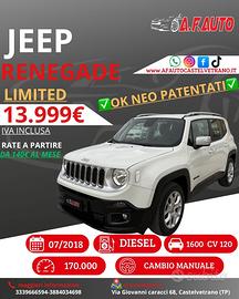 Jeep Renegade 1.6 Mjt 120 CV Limited