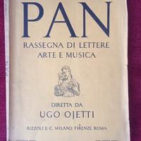 Raro libro "PAN" Rassegna di lettere e arte