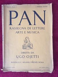 Raro libro "PAN" Rassegna di lettere e arte