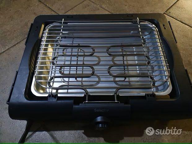 GRIGLIA ELETTRICA PER BARBECUE CON COPERCHIO, per Solo 129.00 EUR. Invio  GRATIS 24/48H. Compralo Subito!