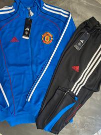 Tuta Manchester United Blu/Nera 25/26 – Taglia XL