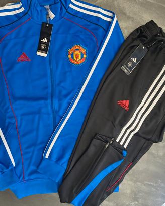 Tuta Manchester United Blu/Nera 25/26 – Taglia XL