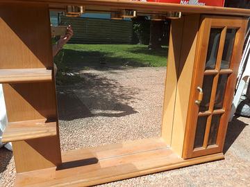 Mobile pensile con specchio bagno
