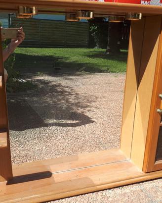 Mobile pensile con specchio bagno