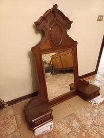 Specchiera in radica di noce 1920