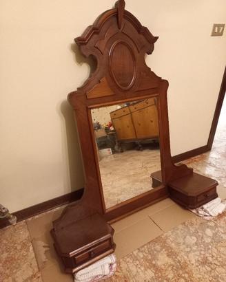 Specchiera in radica di noce 1920
