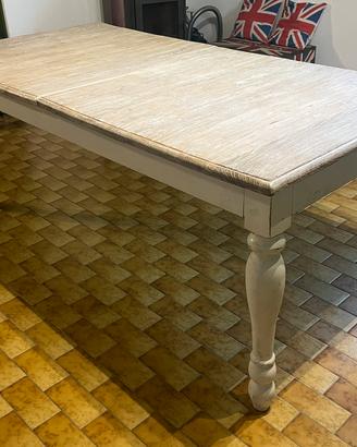 Tavolo shabby bianco